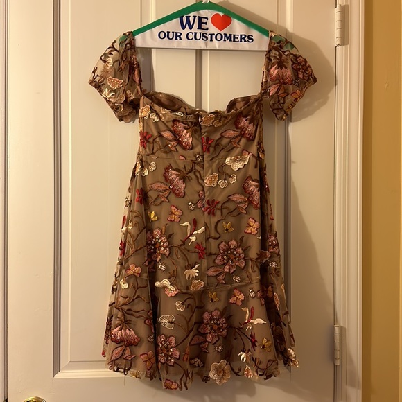 For Love & Lemons Botanic Butterflies Bustier Mini Dress - Picture 5 of 10